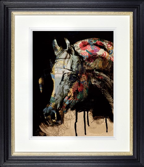 Shinme - Saku by Christian Hook - Framed Textured Paper Edition